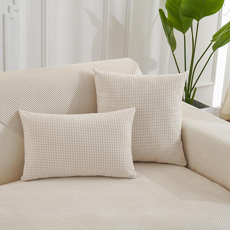 Pokrowiec na sofę z polaru do salonu, jednokolorowa poduszka na sofę, antypoślizgowa mata na podłokietnik i oparcie kanapy, ochraniacz mebli domowych