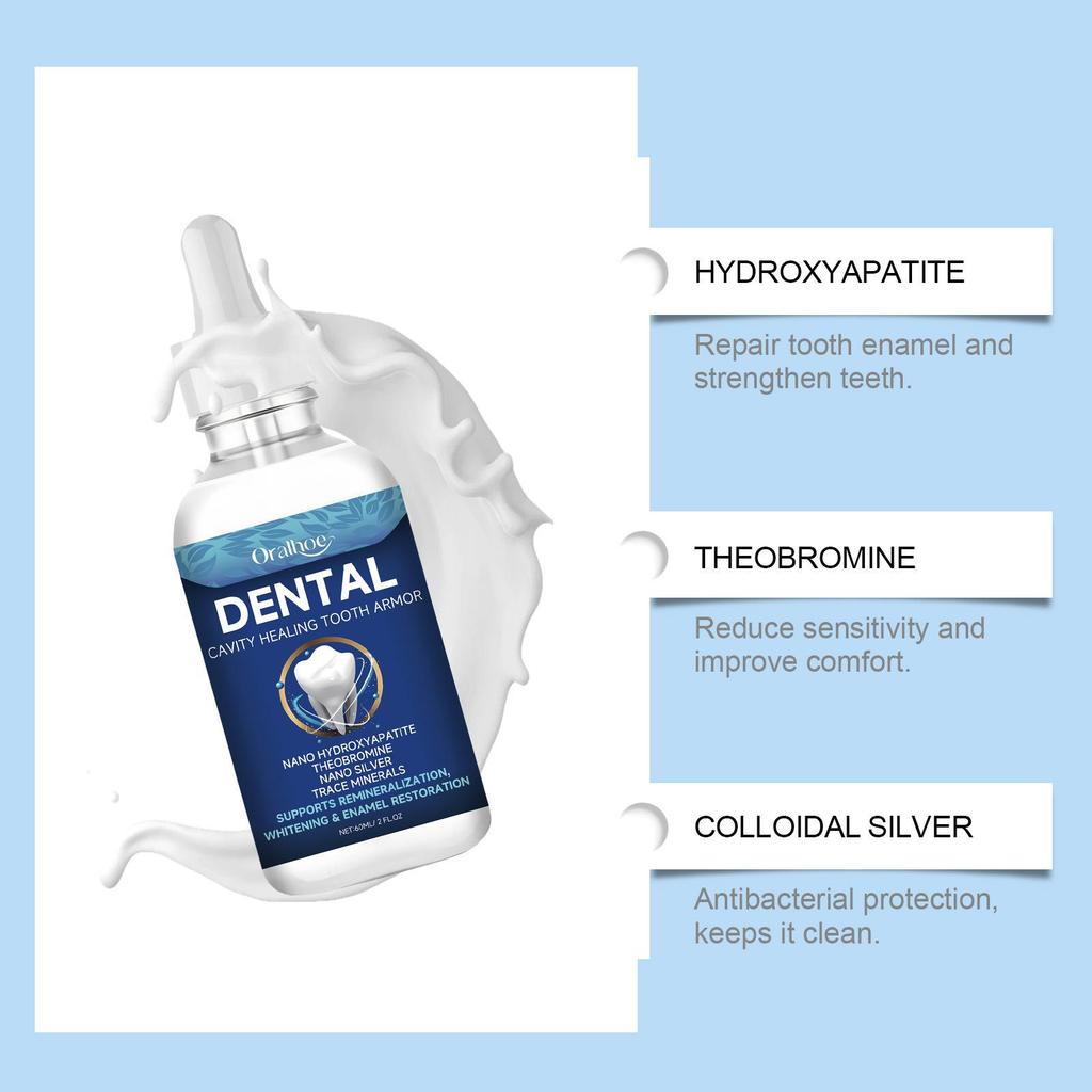 Îngrijire Dentară Lichid Proaspăt de Lungă Durată Respirație Proaspătă Curățare Profundă Igienă Orală Îndepărtează Placa Pete Ser pentru Albirea Dinților 60ml
