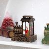 Vintage Light-Up Santa Claus Train Christmas Ornaments for Toddlers
