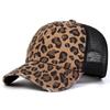 Cappelli a Rete da Baseball Unisex con Ricamo a Foro Stampa Leopardo Primavera Autunno Outdoor Regolabili Cappelli Casual Cappello Parasole Cappello Sportivo