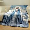 Religious Madonna Cloudscape Throw  Printed Blanket for Living Room Bed Couch lunch break Soft Cozy Blanket for Friend's festival Gift