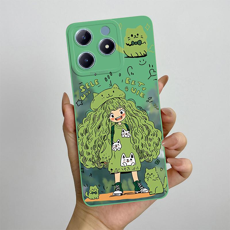 For Realme C63 C61 Narzo N63 Phone Case RealmeC61 RMX3939 Silicon Soft TPU Shockproof Cover Painted Printed Protective Shell Bag