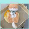 Estojo de Caneta de Cachorro de Pelúcia Com Decoração de Cachecol Para Crianças e Adolescentes