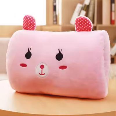 Pembe Ayı Çocuk Peluş Yastıklar El Isıtıcıları Eldivenler Yetişkinler Çizgi Film Uyku Yastıkları Minderler Yaratıcı El Isıtıcıları Peluş Hediye