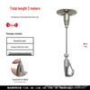 Steel Wire Rope Lifting Hanger: Alloy Hook Safety Adjustable Clip for Luminaire Fixing and Picture Hanging