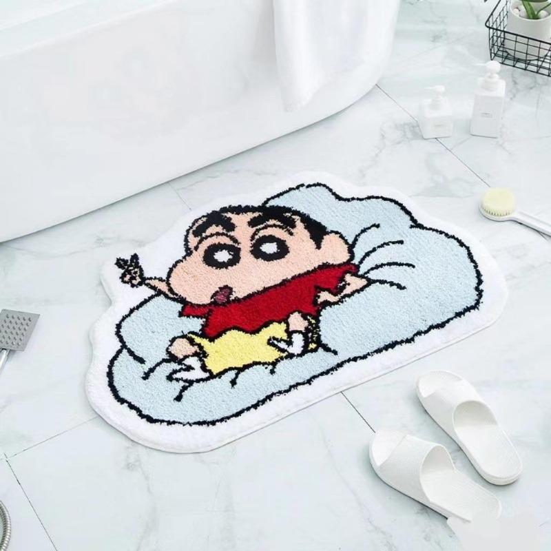 Imitation Cashmere Carpet Household Special Shaped Bedroom Decorative Floor Mat Bathroom Absorbent Foot Mat