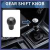 5 Speed Gear Shift Knob For Honda Fit 02-08 Plastic Black Titanium Tone