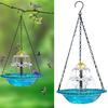 Hanging Bird Bath with Solar Water Fountain Pump Bird Bath Basin Outdoor