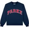 Lente 2026 PARKE Dames Crewneck Katoenen Sweatshirt met Letterprint - Casual Losse Top