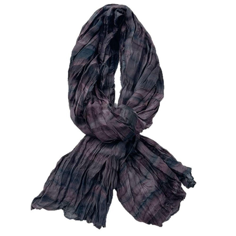 Folded Warm Scarf Cotton Neckerchief New Silk Scarf  Autumn Winter