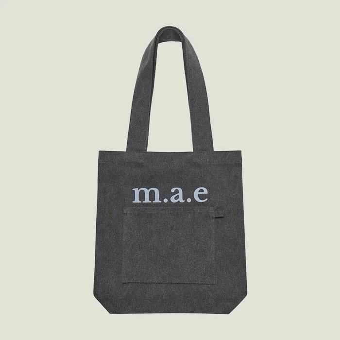 [2nd Reorder] m.a.e Our logo Bag _ Charcoal