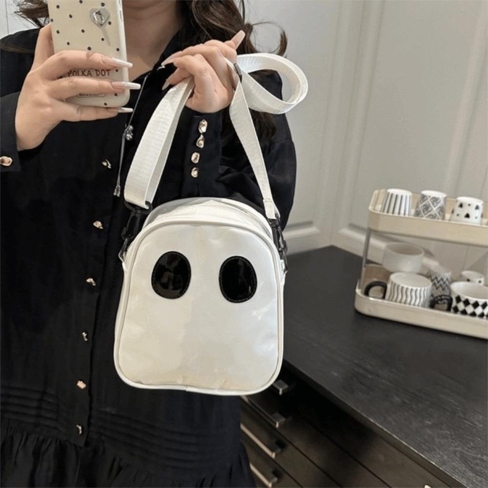 PU Halloween Ghost Bag Waterproof Crossbody Bag Novelty Clear Shoulder Bag  Kids Gifts