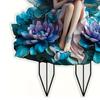 Acrylic Moon Fairy Garden Stake Decoration Weather-proof Outdoor Yard Lawn Patio Pathway Waning Moon Elf Stake Stick Ornament