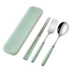 Tableware Set Portable Cutlery Set Dinnerware Set 3Pcs Stainless Steel Knife Fork Spoon Travel Flatware Sets With Box