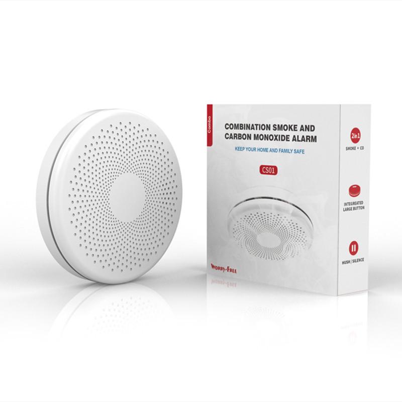 Tuya Wi-Fi 2-in-1 Smoke & Carbon Monoxide Detector Smoke + CO 2-in-1 Sensor