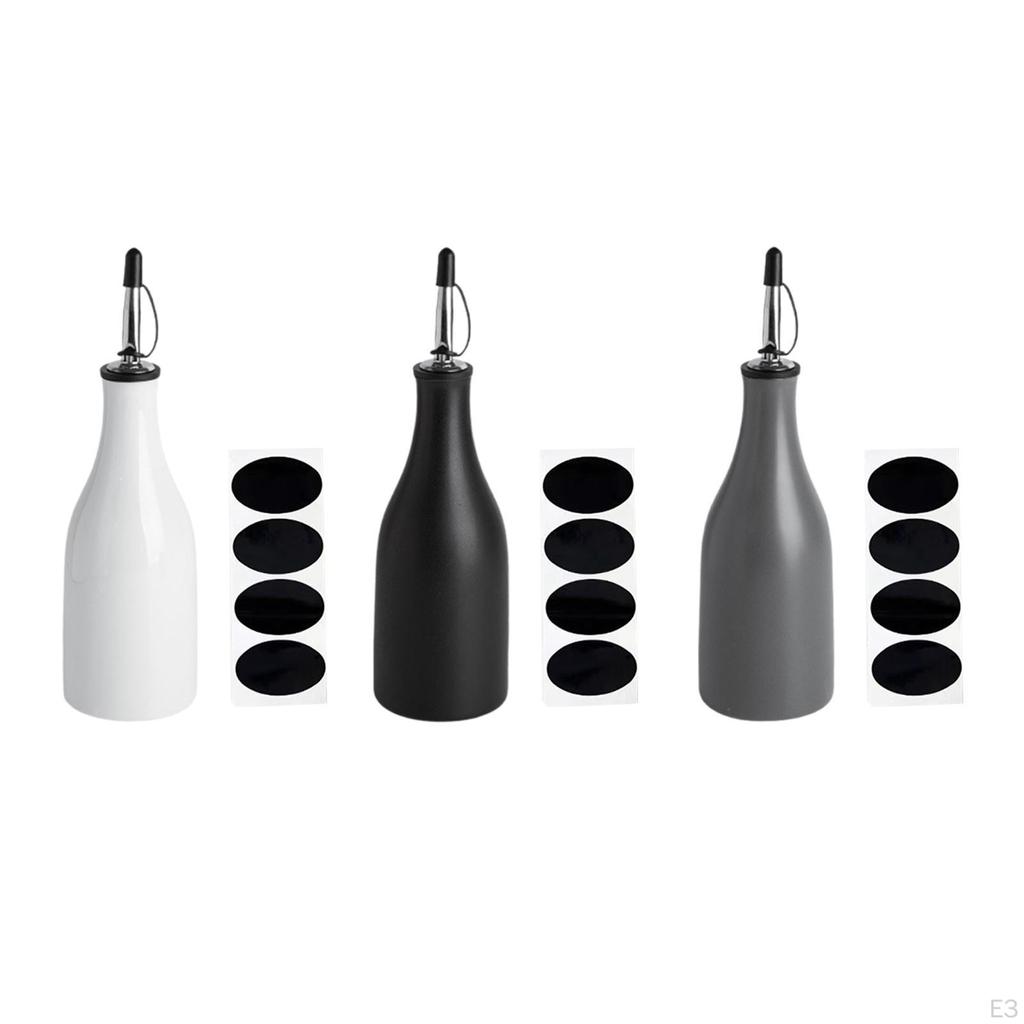 Cooking Oil Bottle Dispensing Ceramic Big Dispenser Pourer Soy Sauce Shoyu