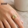 Electroplated Ring Finger Ring, Butterfly Heart Rabbit Pattern Band, Imitation Design Technology for Lover Daily Wear Accessories Special-shaped