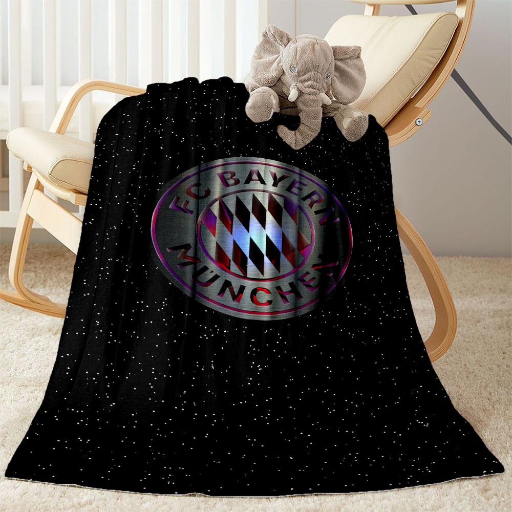 Bayern Munich Blanket Durable Comfort Suitable for Office Seaside Sofa All-Season Use Modern Style Gift for Travel Home Birthdays