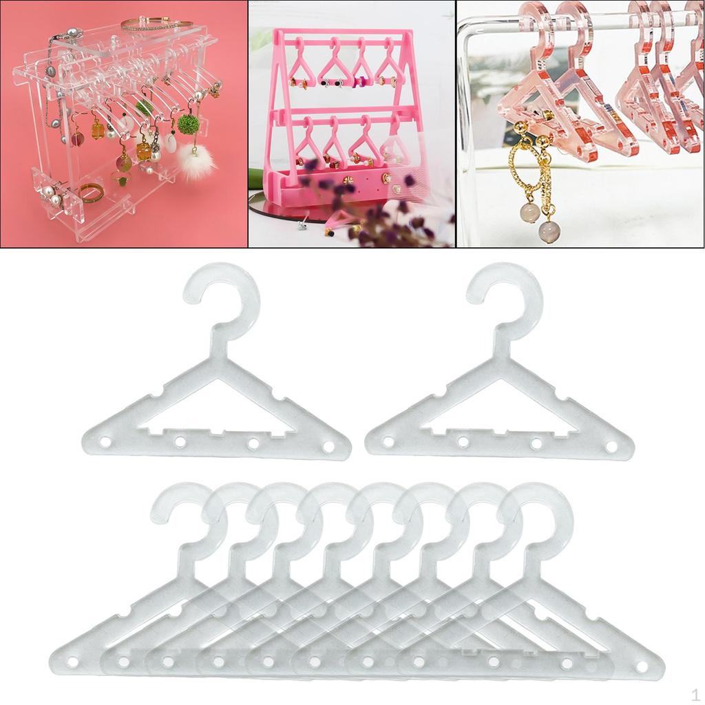 Percha de acrílico para pendientes, Mini soporte de joyería para niñas y mujeres, decoraciones para pendientes sin