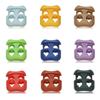 4mm Double Hole Sportswear Accessories Apparel Shoelace Buckle Stopper Cord Lock Bean Toggle Clip