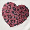 Children's Long-sleeved T-shirt with Sequined Heart, 2 Colors and 5 Sizes Available