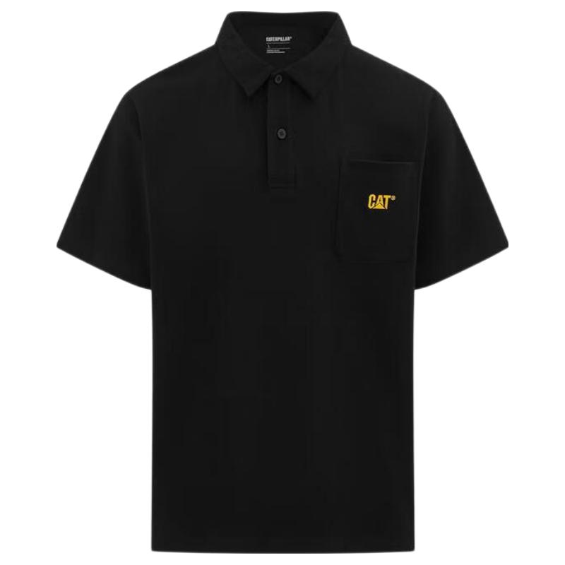 

CAT Men s Colorblock Embroidered Logo Polo T-Shirt XL