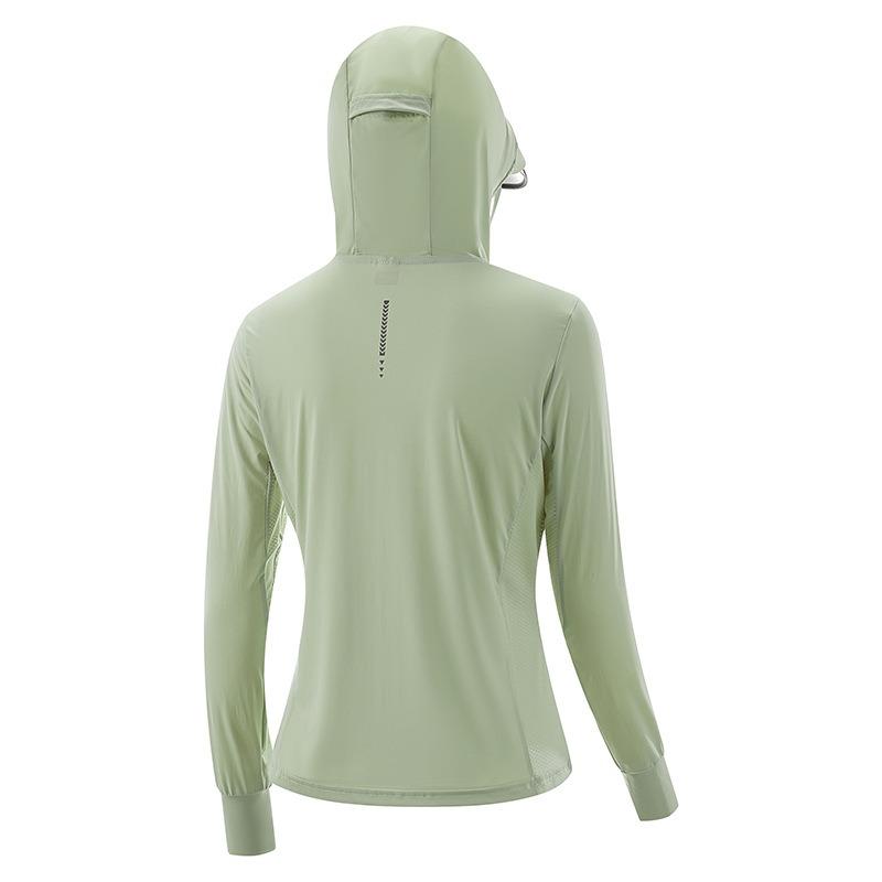 Skin clothing Outdoor fishing sunscreen clothing Summer new upf50 UV protection jacket Ice silk sunscreen clothing