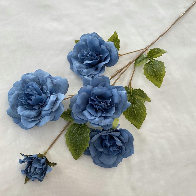 Silk Rose Bouquet For Wedding Decor Photography Props Home Gift Styling