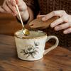 385ml Antique Style Mug Microwave Safe Exquisite Water Cup Porcelain Ceramic Coffee Cup  Kitchen