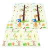 80x72in Baby Play Mat Extra Large Crawling Mat with Cartoon Animal Pattern Thick Foam Play Mat Reversible Portable Baby Floor Mat