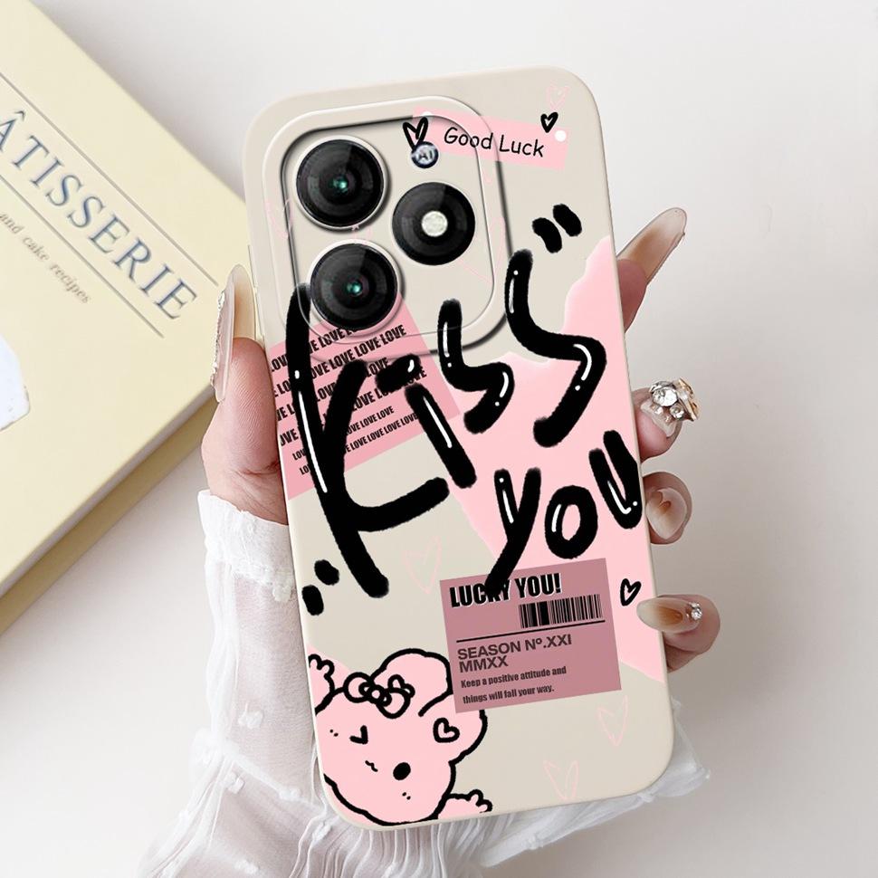 For Itel A70 A665L Case Soft Silicone Fashion Rabbit Phone Cover For Itel A 70 A70 Fundas ItelA70 Casing Shockproof Cover