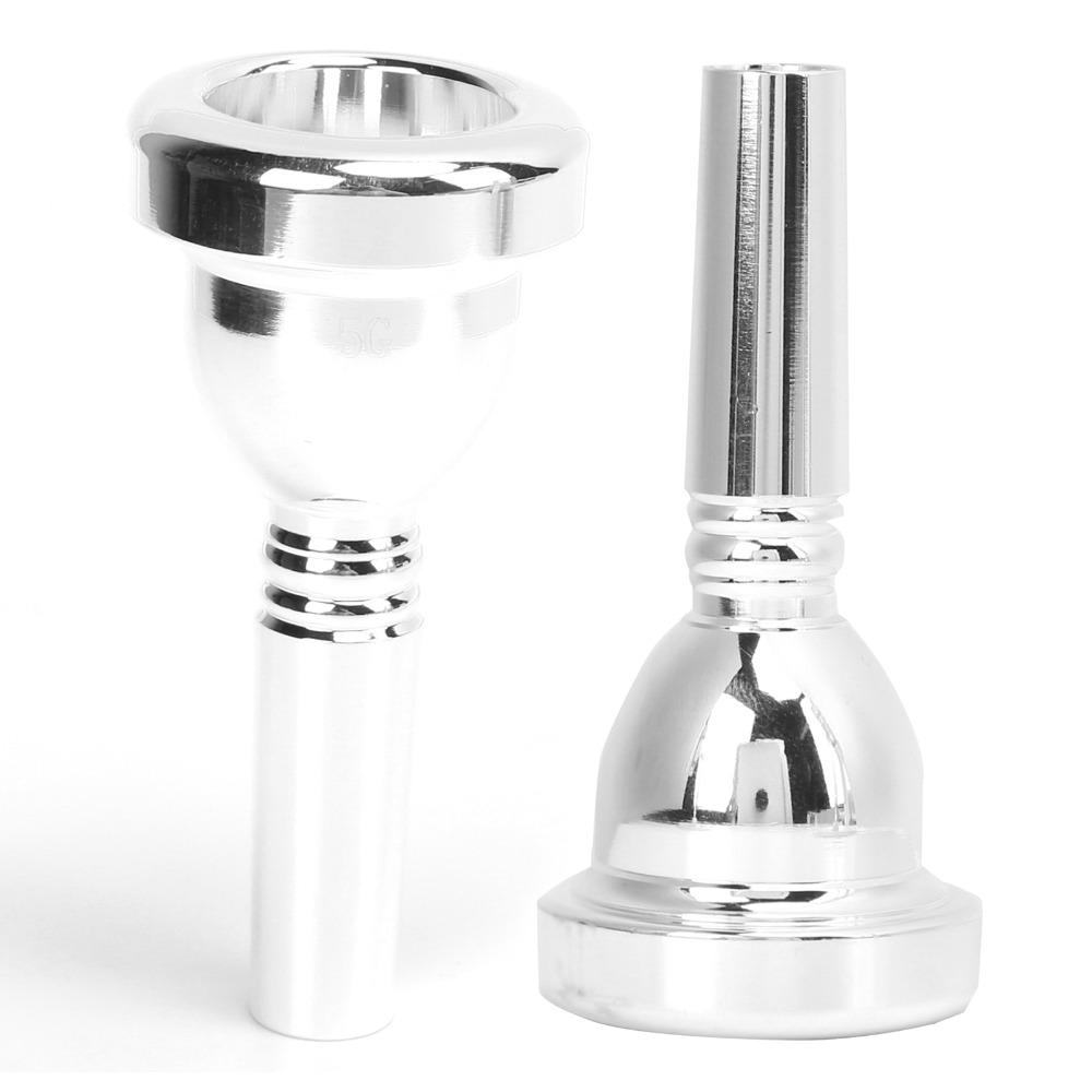 Silver Euphonium Mouthpiece 5G Metal Metal Mouthpiece Wind Instrument Playing