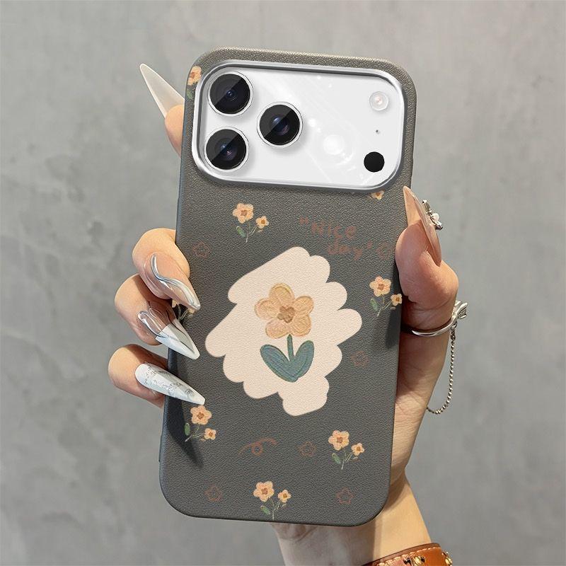 Artistic Floral Soft Shell Case for iPhone 17 Pro Max/16 Pro/15/14