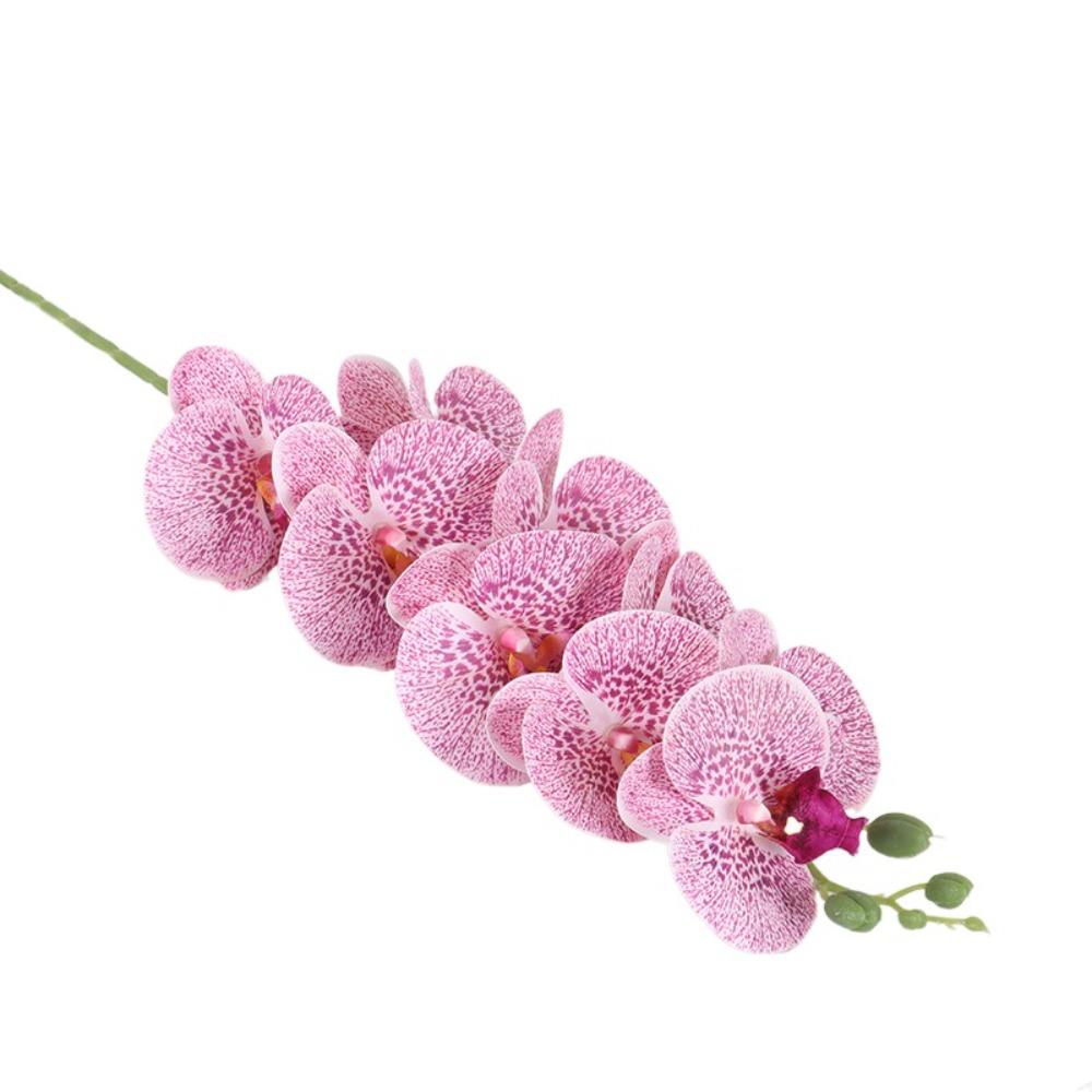 3D Printing Simulation Butterfly Orchid Flower 9 Heads Fake Moth Orchids  Hotel Restaurant