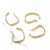 4PCS 14k Gold Plated Painless Ear Clip Ring Clip On Earrings Diy Making Supplies Jewelry Findings Components Accessories