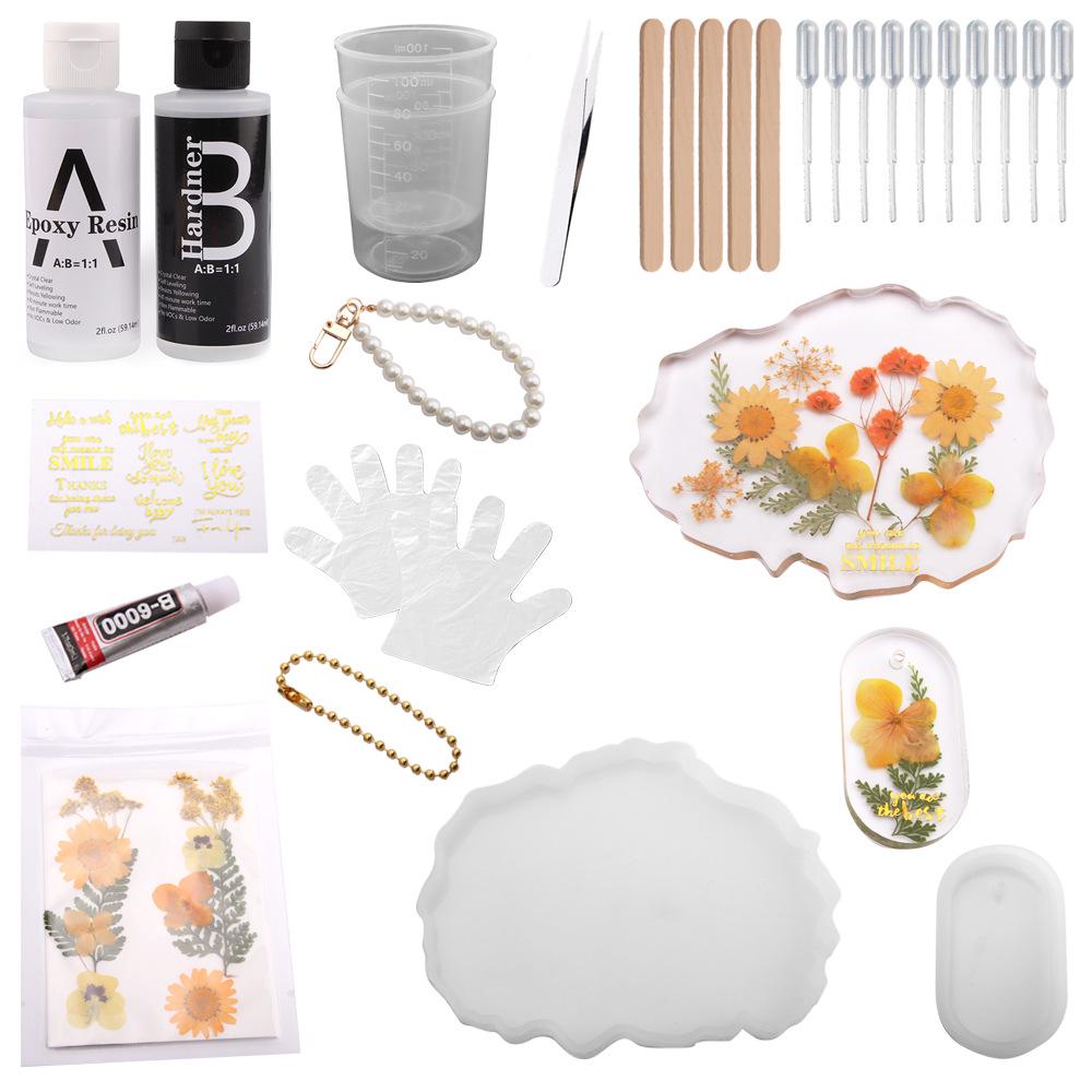 DIY Dried Flower Coaster Kit: Embossed Glue Gift Set for Teacher's Day