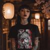 25 Anime Girl T-shirt Harajuku Manga Style Horror Japanese Streetwear Gothic Clothes Gifts Fashion Lover Tops Tee Man and Women