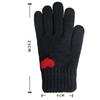 Women's Knitted Gloves Winter Velvet Thickened Warm Gloves Solid Color Touchscreen Gloves