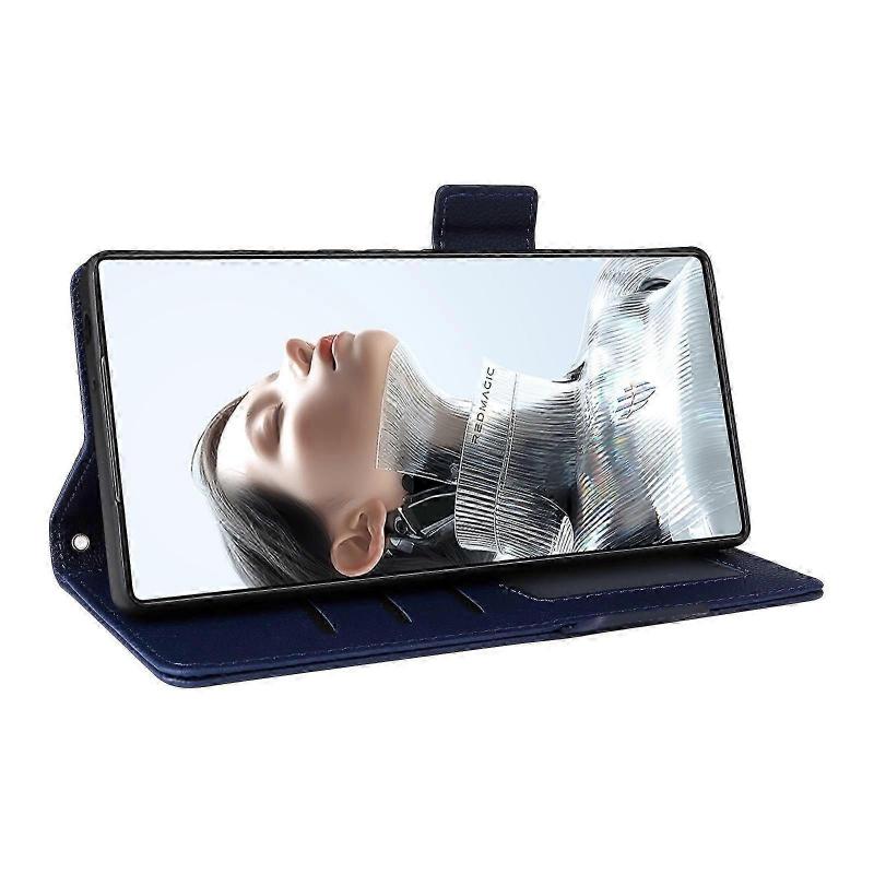 For ZTE nubia RedMagic 11 Pro 5G 11 Pro+ 5G Case Litchi Texture Wallet Leather Phone Cover with Wrist Strap