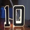 12V Power Illuminated House Number Sign 0-9 A-B Home Wall Decor LED Address Sign  House