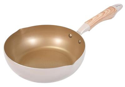 Pearl Metal Extra Tiefe Bratpfanne 22cm Induktionsgeeignet Lange Lebensdauer Spin-Beschichtung HC-482