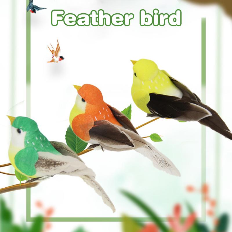 1 kus umělého opeřeného ptáka, pro dekoraci zahrady a krajinářství