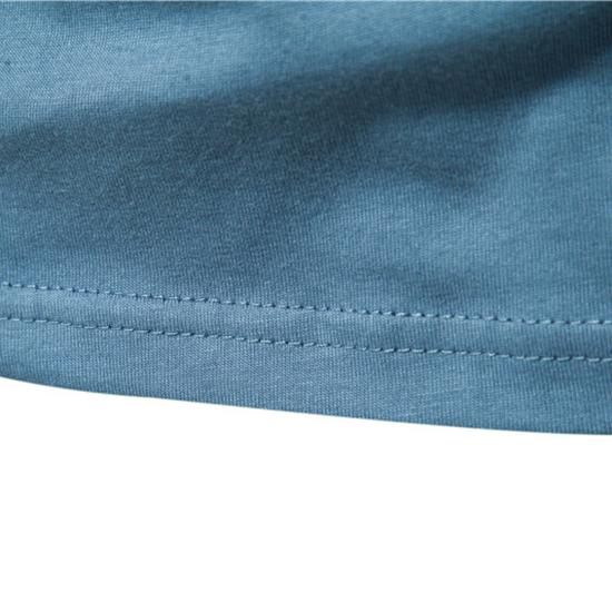 100% Cotton Spring Men T Shirt Fashion O-neck Long Sleeved Cotton Mens Tshirts High Quality  Man T-shirt Solid Color Simple Style