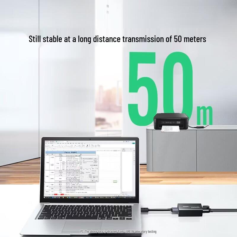 UGREEN USB 2.0 RJ45 Ethernet Extender (50m)