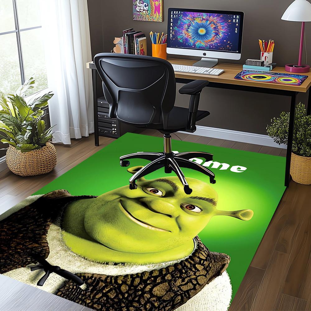 Custom Name Shrek Printed Carpet,Rug for Office Chair Living Room Bedroom Kitchen Room Decor Gifts.
