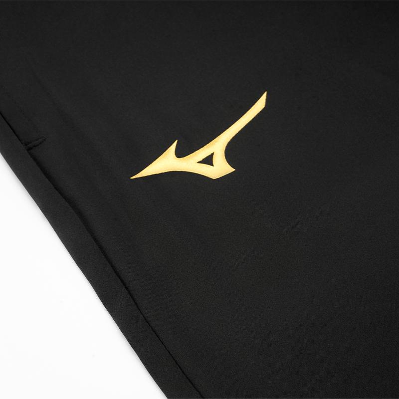 Mizuno Lightweight Breathable Comfortable Sports Simple Versatile Fashion Training Pants Three-Quarter Shorts Unisex shorts Black P2CF41Z109