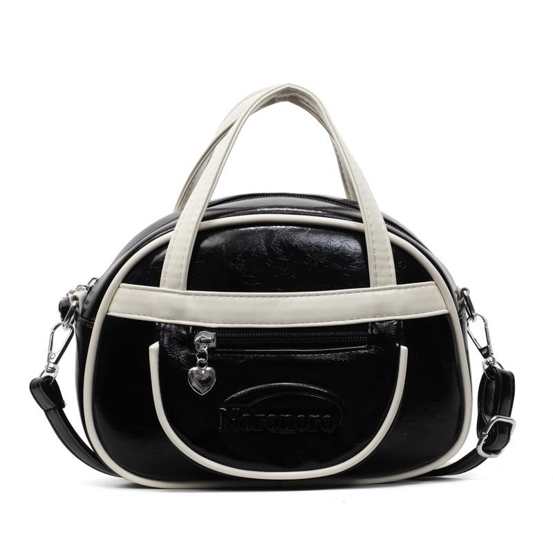 Korean sweet candy color small fresh versatile portable Boston bag women's high-end texture commuter fashion messenger bag