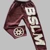 Pantaloni casual alla moda personalizzati street hip-hop con ricamo di lettere autunnali e invernali europei e americani per uomo e donna