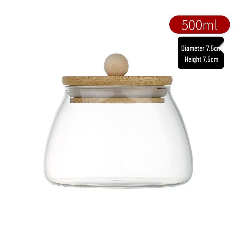 UOSU Triangular Borosilicate Glass Storage Jar Set