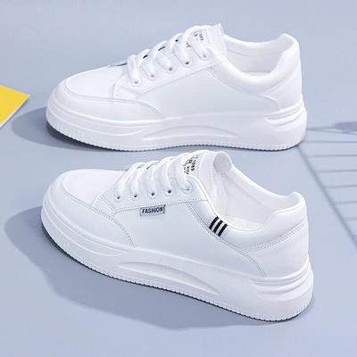 Women's Spring New Thick-soled Female Casual Shoe for Sports Students Sneakers Woman White Platform Sports Shoes